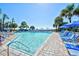 Large outdoor pool with ample lounge chairs at 1105 S Ocean Blvd. # 516, Myrtle Beach, SC 29577