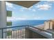 Ocean view from a condo balcony, featuring a partly cloudy sky at 1105 S Ocean Blvd. S # 1236, Myrtle Beach, SC 29577