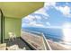 Ocean view from a condo balcony, featuring blue skies and ocean at 1105 S Ocean Blvd. S # 1236, Myrtle Beach, SC 29577