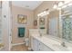 Bathroom with double vanity, tile flooring and a shower/tub combo at 113 Barn Owl Ct., Carolina Shores, NC 28467