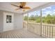Back porch with a ceiling fan and a view of the outdoors at 122 Willie Mays Pl., Aynor, SC 29511