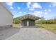 Carport and outdoor shed with rock yard at 122 Willie Mays Pl., Aynor, SC 29511