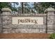 Elegant brick entrance sign for Prestwick community at 1350 Mcmaster Dr. # C, Myrtle Beach, SC 29575