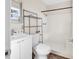 Clean bathroom, shower, toilet and sink at 1553 Landing Rd., Myrtle Beach, SC 29577