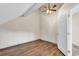 Spacious bedroom with wood-look floors and ceiling fan at 1553 Landing Rd., Myrtle Beach, SC 29577