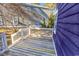 Wooden deck with white railing, backyard view at 1553 Landing Rd., Myrtle Beach, SC 29577