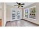 Dining area with French doors leading to a deck at 1553 Landing Rd., Myrtle Beach, SC 29577