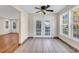 Sunlit dining area with French doors and hardwood floors at 1553 Landing Rd., Myrtle Beach, SC 29577