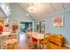 Charming dining room with a table and chairs, overlooking the living room at 1751 Gibson Ave., Surfside Beach, SC 29575