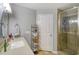 Bathroom with shower, vanity, and updated fixtures at 1900 Allston St., Georgetown, SC 29440