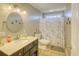 Clean bathroom with shower/tub combo and updated vanity at 1900 Allston St., Georgetown, SC 29440