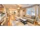 Open living room with hardwood floors and a view into the kitchen at 1900 Allston St., Georgetown, SC 29440