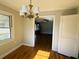 Dining area with hardwood floors and chandelier at 1916 Calhoun St., Georgetown, SC 29440