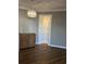 Dining area with wood floor and built-in corner shelving at 1925 Bent Grass Dr. # B, Surfside Beach, SC 29575