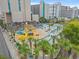 Aerial view of resort pool and water features at 208 74Th Ave. N # 2319, Myrtle Beach, SC 29572