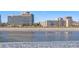 Aerial view of oceanfront resort buildings and beach at 208 74Th Ave. N # 2319, Myrtle Beach, SC 29572