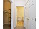 This hallway offers access to closet and bathroom at 213 Wando River Rd. # 11-G, Myrtle Beach, SC 29579