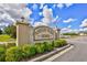 Ashley Park Homes entrance sign with manicured greenery and a clear blue sky backdrop at 213 Wando River Rd. # 11-G, Myrtle Beach, SC 29579