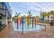 Fun kiddie pool with colorful water features and palm trees at 2401 S Ocean Blvd. # 363, Myrtle Beach, SC 29577
