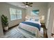 Virtually staged bedroom with coastal decor at 2509 Ye Olde Kings Hwy., North Myrtle Beach, SC 29582