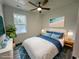 Virtually staged bedroom with a ceiling fan at 2509 Ye Olde Kings Hwy., North Myrtle Beach, SC 29582