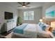 Main bedroom with coastal decor and large windows at 2509 Ye Olde Kings Hwy., North Myrtle Beach, SC 29582