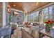 Relaxing screened porch with wicker furniture and a TV at 2560 Ellerbe Circle, Myrtle Beach, SC 29588