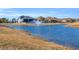 Tranquil pond with fountain, serene waterfront view at 274 Avenue Of The Palms, Myrtle Beach, SC 29579