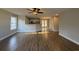 Open living room with hardwood floors and kitchen access at 2958 Mary Hines Ln., Georgetown, SC 29440