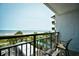 Relaxing balcony overlooking the ocean and pool area at 3000 N Ocean Blvd. # 333, Myrtle Beach, SC 29577