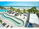 Resort-style pool area with lazy river and hot tub at 3000 N Ocean Blvd. # 333, Myrtle Beach, SC 29577