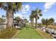 Landscaped walkway to the beach with cornhole at 3000 Ocean Blvd. N # 1905, Myrtle Beach, SC 29577