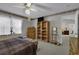 Well-lit bedroom with double closet and built-in shelves at 3035 Dewberry Dr., Conway, SC 29527