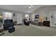 Bright living room featuring a neutral color palette and comfy seating at 3035 Dewberry Dr., Conway, SC 29527