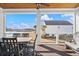 Relaxing screened porch with table and chairs, offering scenic views at 304 Spartina Ct., North Myrtle Beach, SC 29582