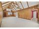 Living room with vaulted wood ceilings and wood paneling at 324 56Th Ave. N, North Myrtle Beach, SC 29582