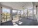 Screened porch with wooden flooring and views of the waterway at 324 56Th Ave. N, North Myrtle Beach, SC 29582