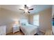 Small bedroom with a light blue comforter, white dresser and nightstand at 35 Delray Dr. # 1-B, Murrells Inlet, SC 29576