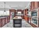 Spacious kitchen with center island and marble flooring at 4375 Winged Foot Ct., Myrtle Beach, SC 29579