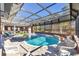 Enclosed pool and spa with seating area at 4375 Winged Foot Ct., Myrtle Beach, SC 29579