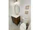 Stylish bathroom with a vanity, toilet, and hexagon tile floor at 4881 Dahlia Ct. # 101, Myrtle Beach, SC 29577