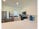 Modern kitchen with stainless steel appliances at 4881 Dahlia Ct. # 101, Myrtle Beach, SC 29577