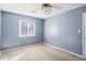 Bedroom with ceiling fan and window with blinds at 500 Fairway Village Dr. # 7-F, Myrtle Beach, SC 29588