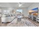 Comfortable living room featuring a large TV and cozy seating at 5023 Sweet Birch Lane, Conway, SC 29526