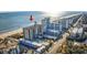 Aerial view showing oceanfront location and building at 5310 N Ocean Blvd. N # 207, Myrtle Beach, SC 29577