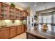 Well-equipped kitchen with granite countertops and breakfast nook at 58 Long Creek Dr., Murrells Inlet, SC 29576