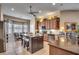 Modern kitchen with an island, stainless steel appliances and ample cabinetry at 58 Long Creek Dr., Murrells Inlet, SC 29576