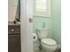 Small bathroom with toilet and pedestal sink at 5808 Bridlewood Rd., North Myrtle Beach, SC 29582