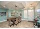 Dining area with table, chairs, and access to the kitchen at 5808 Bridlewood Rd., North Myrtle Beach, SC 29582