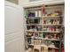 Well-organized pantry with ample shelving for storage at 5808 Bridlewood Rd., North Myrtle Beach, SC 29582